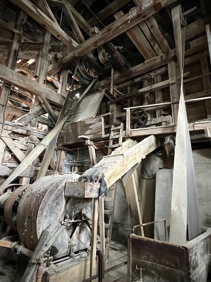 Layers of dust coat the machinery that's been silent for decades/Barbara Jensen