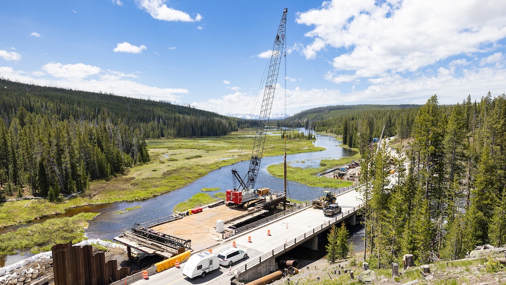 The deteriorating Lewis River Bridge in Yellowstone is being replaced with GAOA funding/NPS, Jacob W. Frank The deteriorating Lewis River Bridge in Yellowstone is being replaced with GAOA funding/NPS, Jacob W. Frank