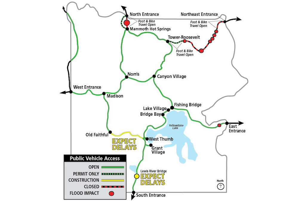 Yellowstone travelers need to stay alert to changing access in the park/NPS