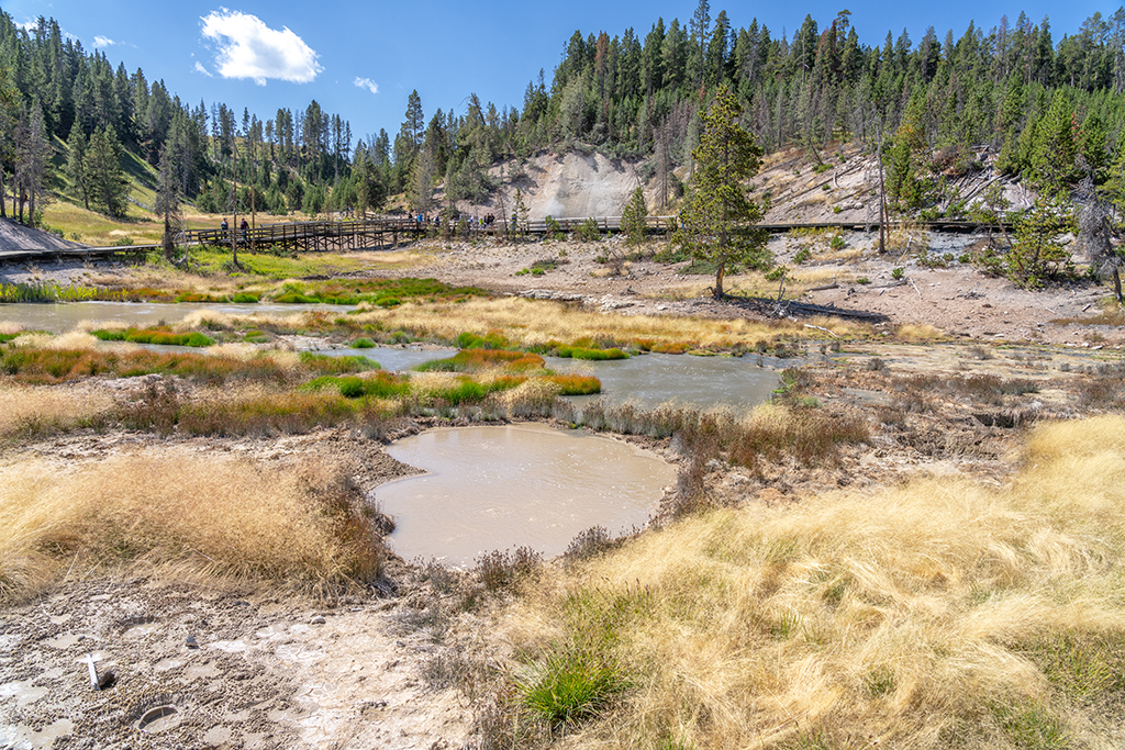 Mud volcano landscape