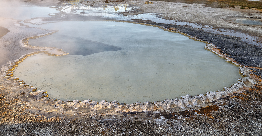 What is this stuff rimming Doublet Pool? Yellowstone National Park / Rebecca Latson