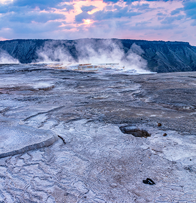A hat near Canary Spring, Yellowstone National Park / Rebecca Latson