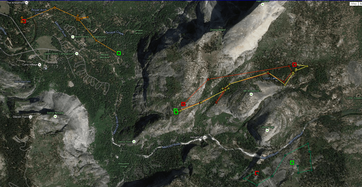 GPS bear tracking map