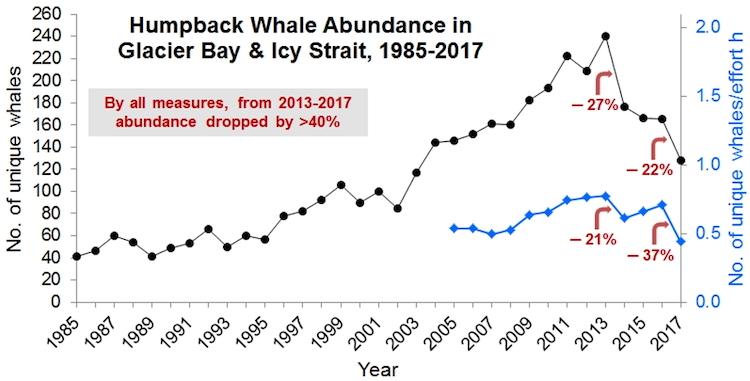 Abundance of humpback whales in Glacier Bay National Park and Preserve/NPS Abundance of humpback whales in Glacier Bay National Park and Preserve/NPS