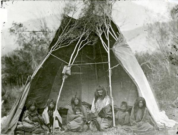 Shoshone Tukudika (Sheepeater) at Medicine Lodge Creek, Idaho, in 1871