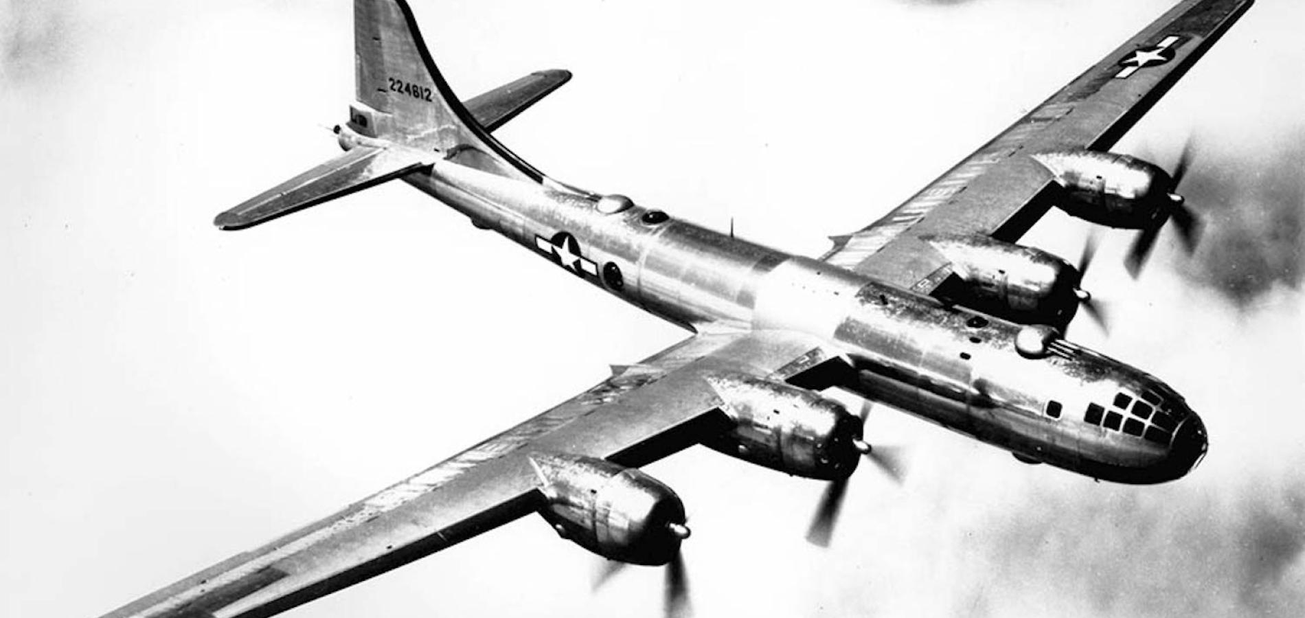 A B-29 in flight.