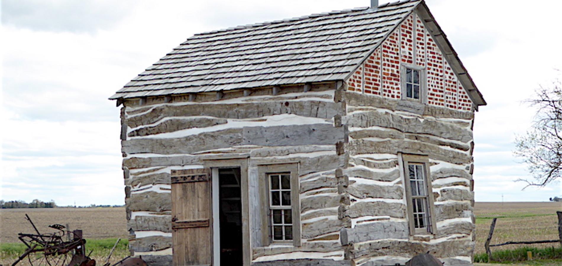 Original homesteader's cabin at Homestead National Monument of America/David and Kay Scott
