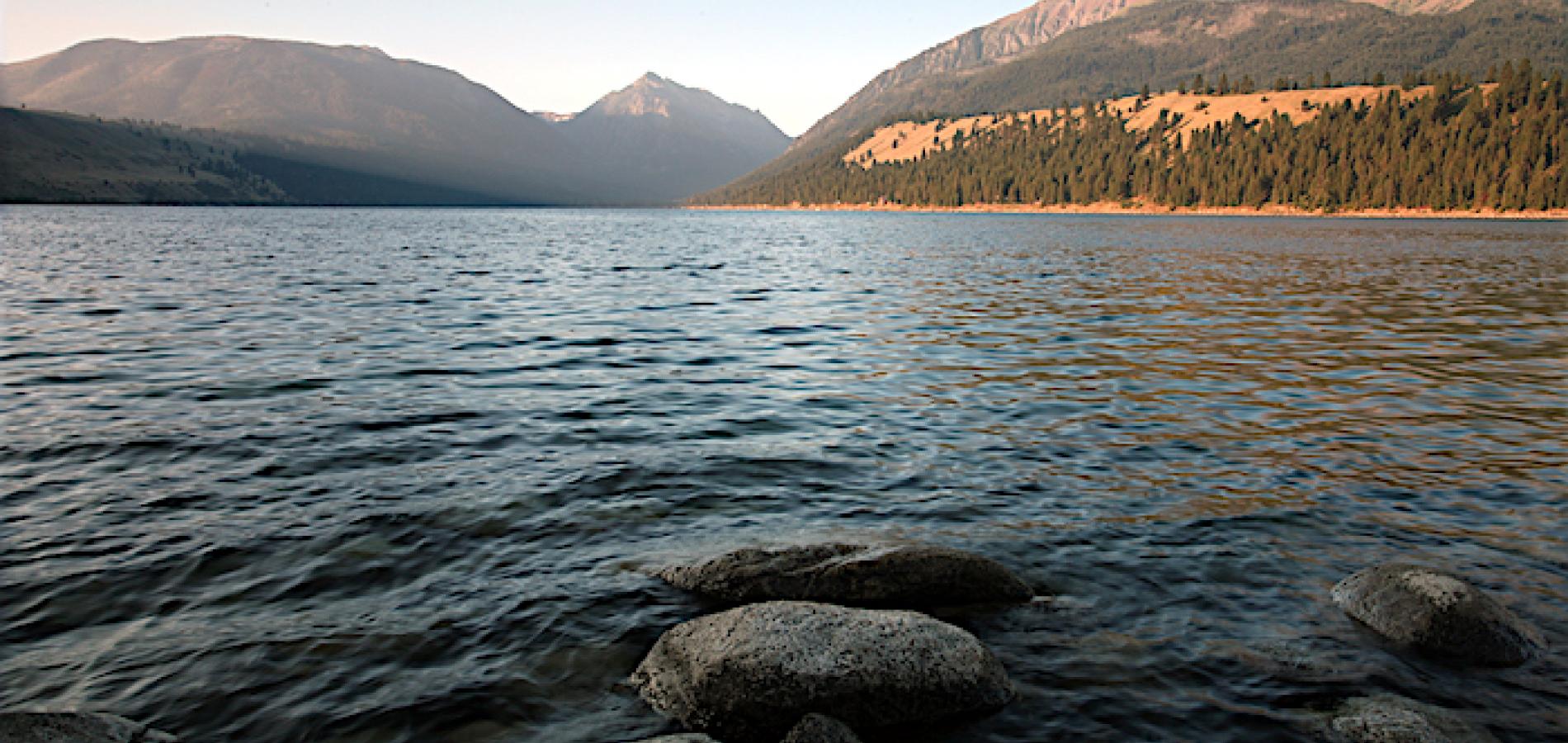 Formed by a glacial retreat, Wallowa Lake near Joseph, Oregon, marks the start of the Nez Perce Trail / Scott Johnson