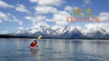 Sea Kayaking On Jackson Lake in Grand Teton National Park