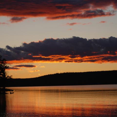 Flat Mountain Arm Sunset, copyright Kurt Repanshek