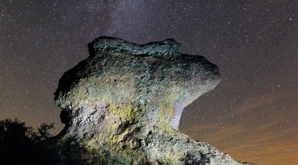 Monolith and stars at Pinnacles National Park, copyright QT Luong.