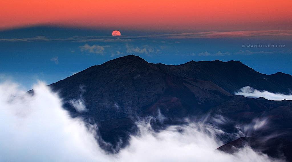 Moonrise at Haleakala National Park, Marco Crupi copyright