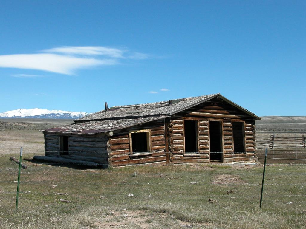 Remains of the old hotel and Pony rider station at Pacific Springs in southwestern Wyoming.
