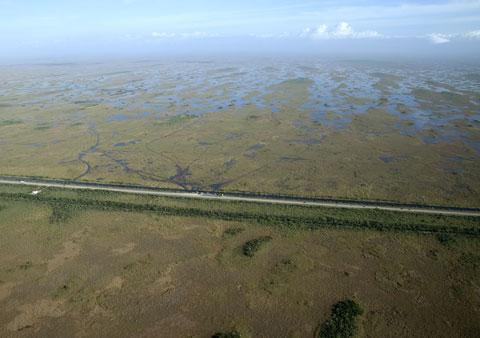 Everglades National Park aerial view
