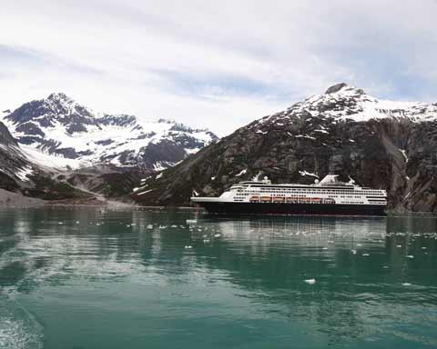 Cruise ship in Glacier Bay.