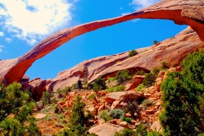 Landscape Arch, Arches National Park, copyright Kurt Repanshek