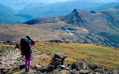 Appalachian Trail Lakes of the Clouds Hut Mount Washington, NH.