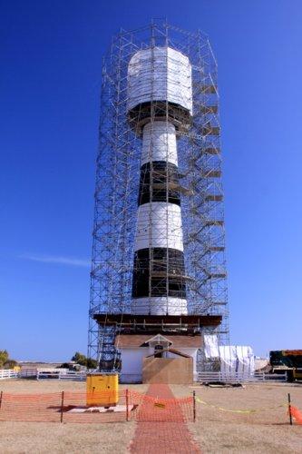 Bodie Island Lighthouse restoration, Alan Pitt photo.
