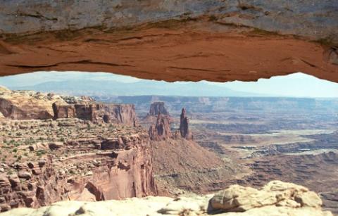View from Mesa Arch, Canyonlands National Park
