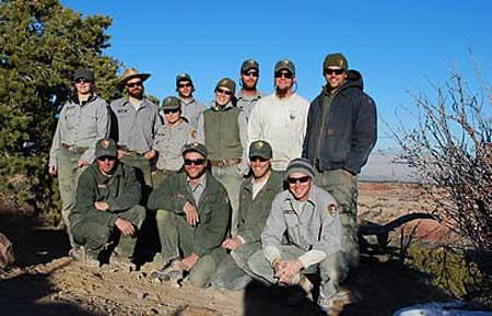 The new trail crew at Colorado National Monument.