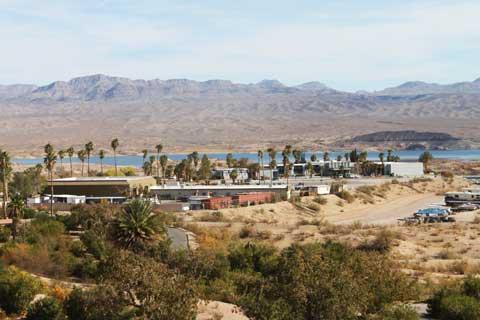 Land facilities at Echo Bay.