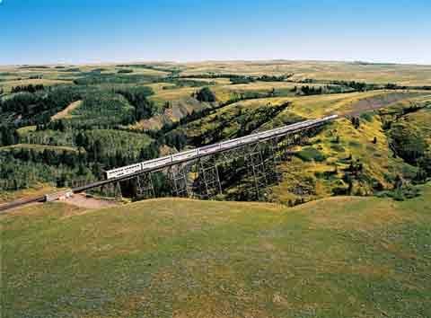 Train near Glacier National Park