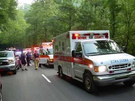 EMS units at scene.