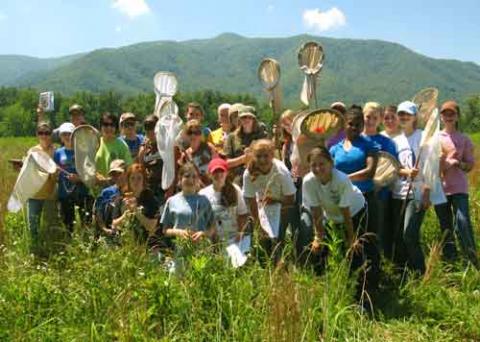 Participants in the 2009 camp. NPS photo.