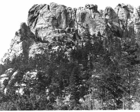 Mount Rushmore in 1905.