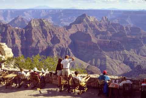 View of the Grand Canyon from the North Rim.