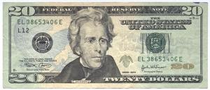 A Twenty Dolar Bill