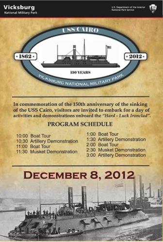 Vicksburg National Military Park To Mark 150th Anniversary Of Sinking Of Uss Cairo National Parks Traveler