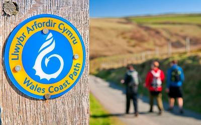 Wales Coast Path hikers