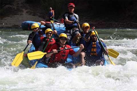 Rafting trip for Wounded Warrior Project