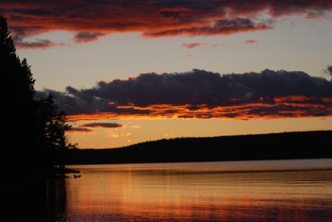 Flat Mountain Arm sunset, copyright Kurt Repanshek
