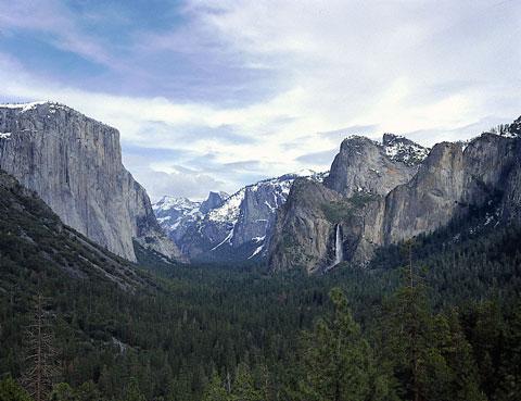 View from Tunnel View overlook.