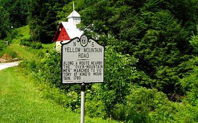 Yellow Mountain Road NC Historical Marker