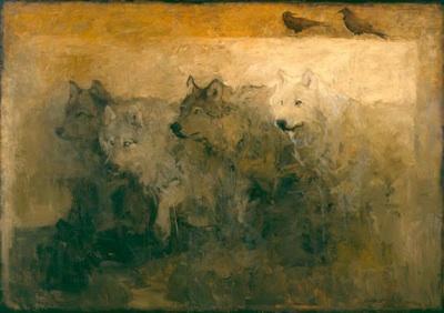 Mary Roberson's painting Alpha, Alpha, Beta, Omega 