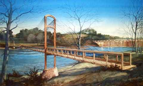 Drawing of bridge.