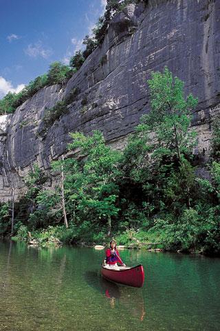 Canoeing on the Buffalo River.
