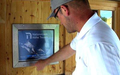 Touchscreen technology in Hohe Tauern