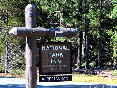 National Park sign Longmire