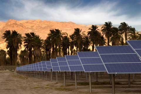 The photovoltaic solar system at Furnace Creek in Death Valley N.P. Photo courtesy of Xanterra Parks & Resorts.