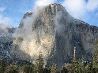 Yosemite National Park, El Capitan with Clouds; Jim Brekke Photo