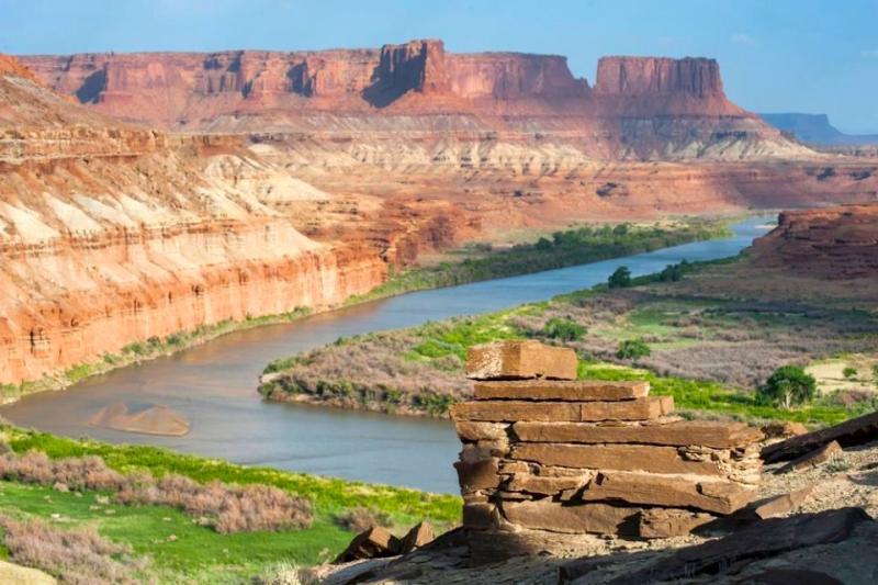The Green River from Fort Bottom Overlook/NPS, Neal Herbert The Green River from Fort Bottom Overlook/NPS, Neal Herbert