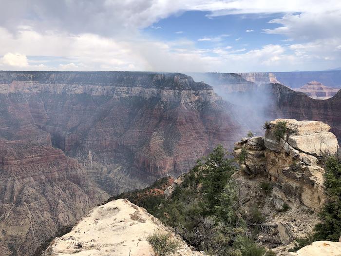 Smoke from North Rim fires in Grand Canyon National Park/Rebecca Latson
