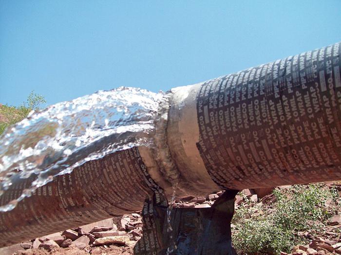 Pipeline break at Grand Canyon National Park/NPS