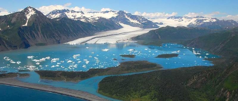 Bear Glacier Lagoon at Kenai Fjords National Park is a popular kayaking destination/NPS Bear Glacier Lagoon at Kenai Fjords National Park is a popular kayaking destination/NPS