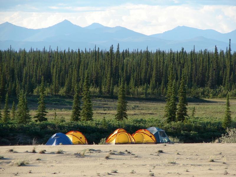 Sand provides more comfort than tundra for sleeping on at Kobuk Valley National Park in Alaska/NPSSand provides more comfort than tundra for sleeping on/NPS
