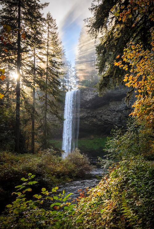 Shimmering falls along the South Fork of Silver Creek, Oregon/Zack Frank